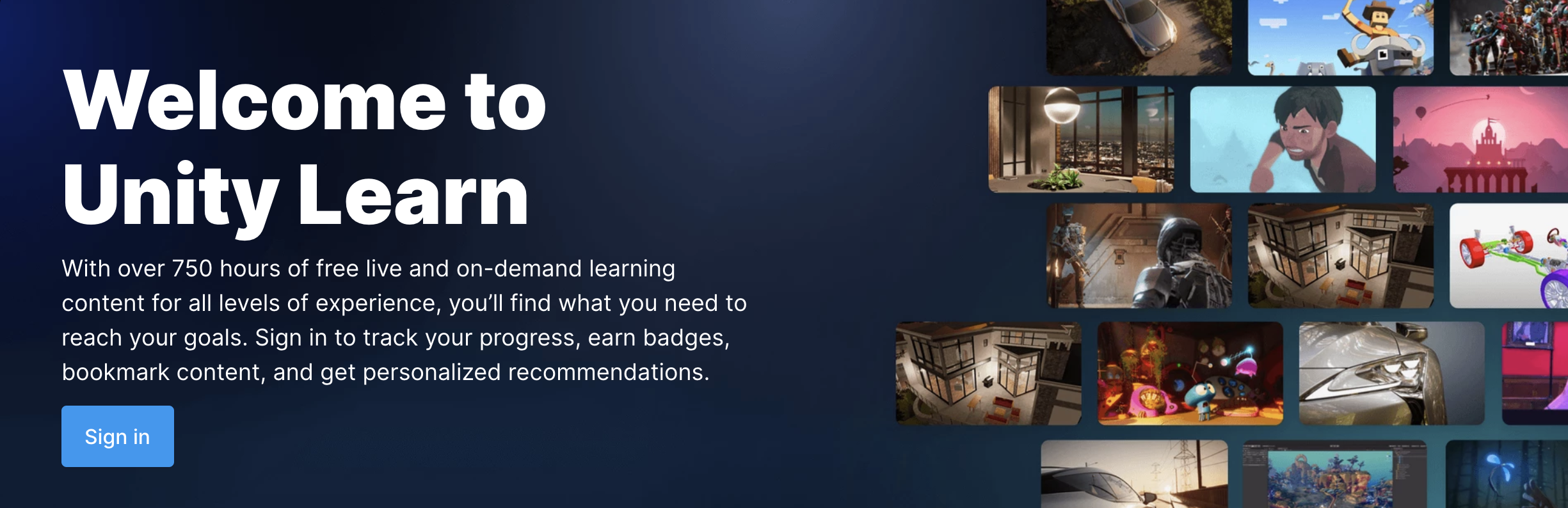 unity-welcome-screen